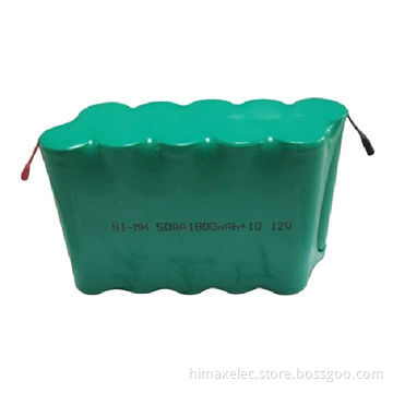 NiMH AA 10S1P 12V 1800mah rechargeable battery small pack, for LED lighting